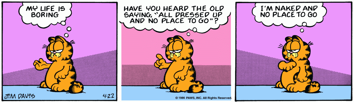 Garfield, April 22, 1986
