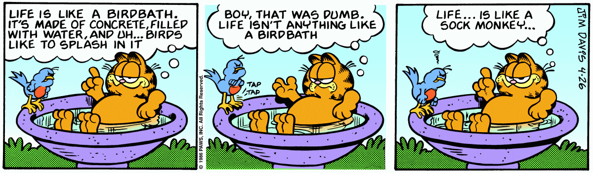 Garfield, April 26, 1986