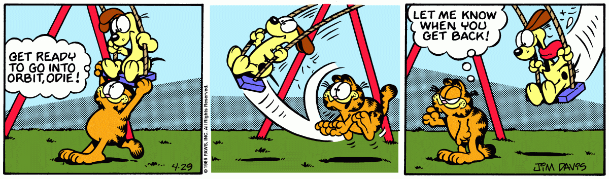 Garfield, April 29, 1986