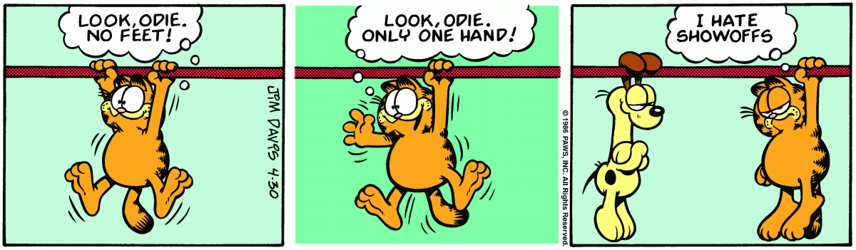 Garfield, April 30, 1986