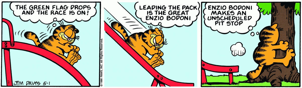 Garfield, May 1, 1986