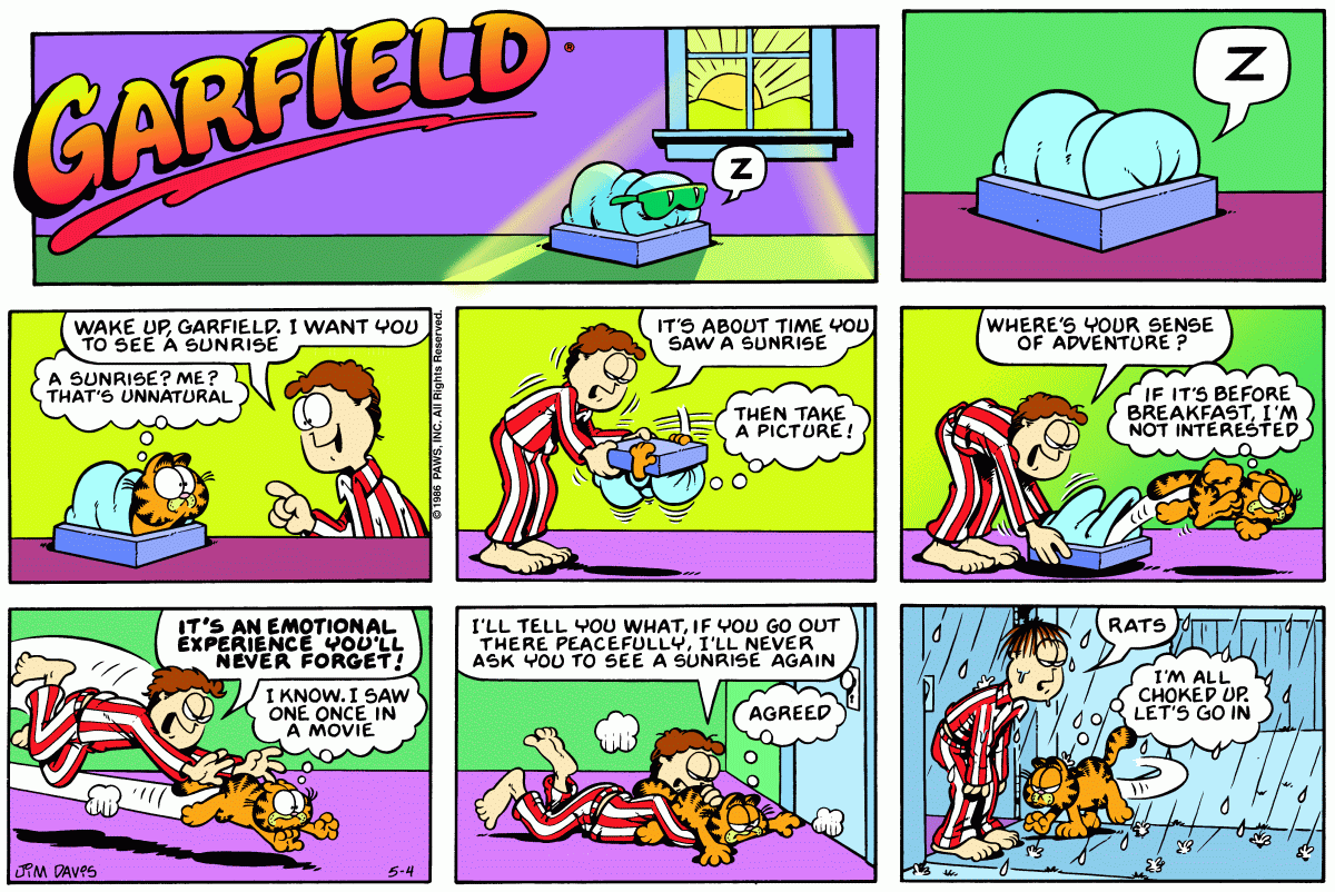 Garfield, May 4, 1986