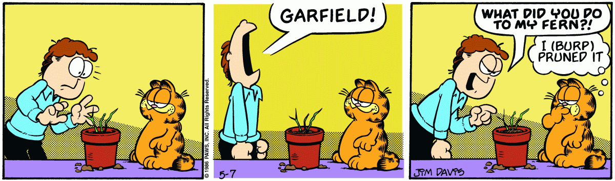 Garfield, May 7, 1986