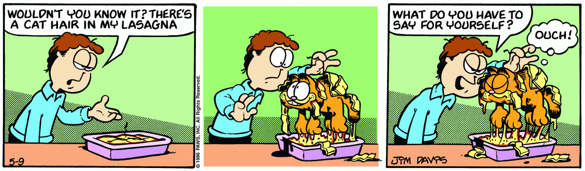 Garfield, May 9, 1986
