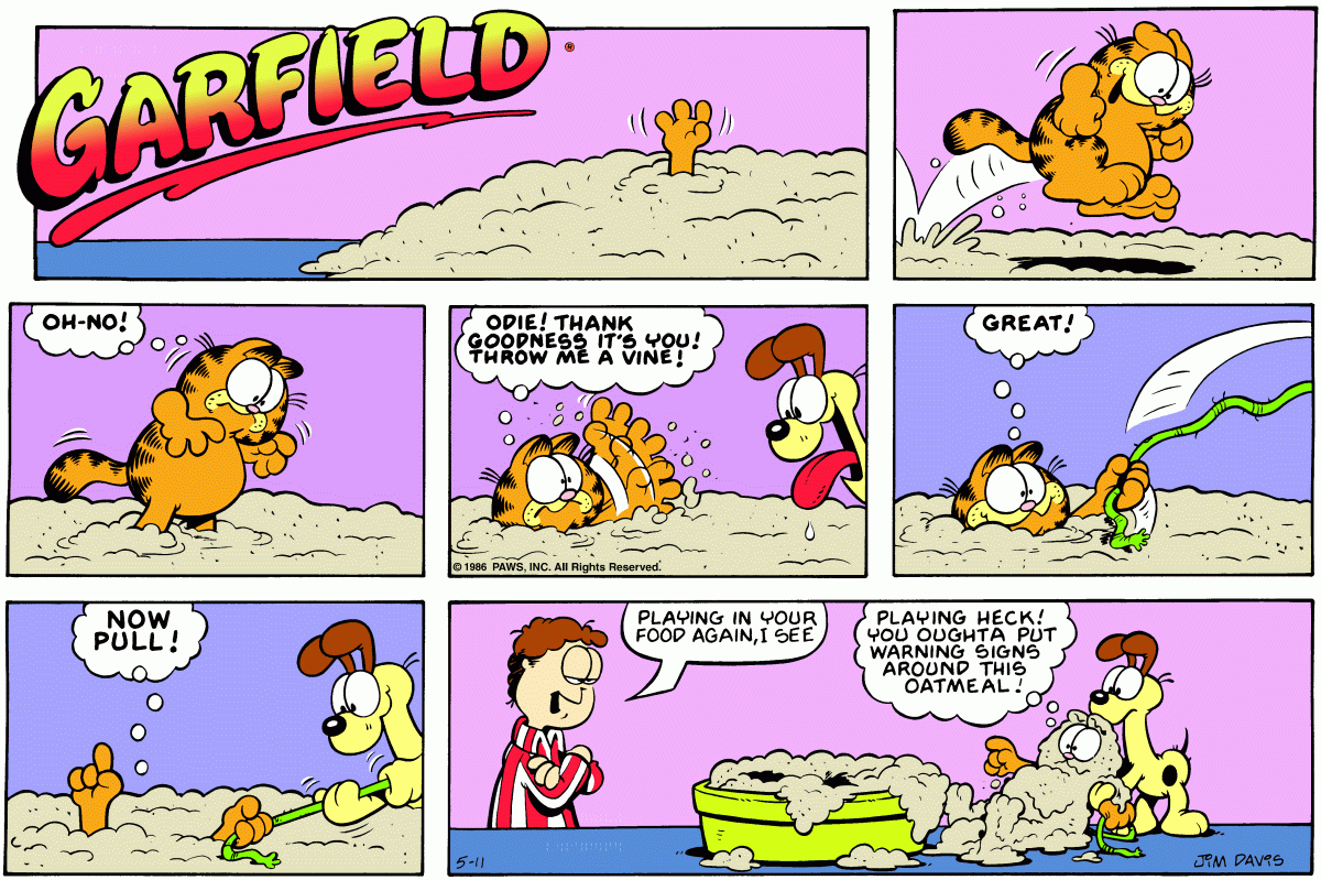 Garfield, May 11, 1986