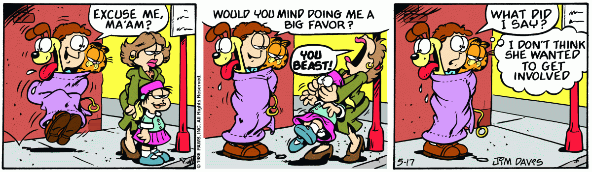 Garfield, May 17, 1986