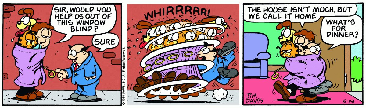 Garfield, May 19, 1986