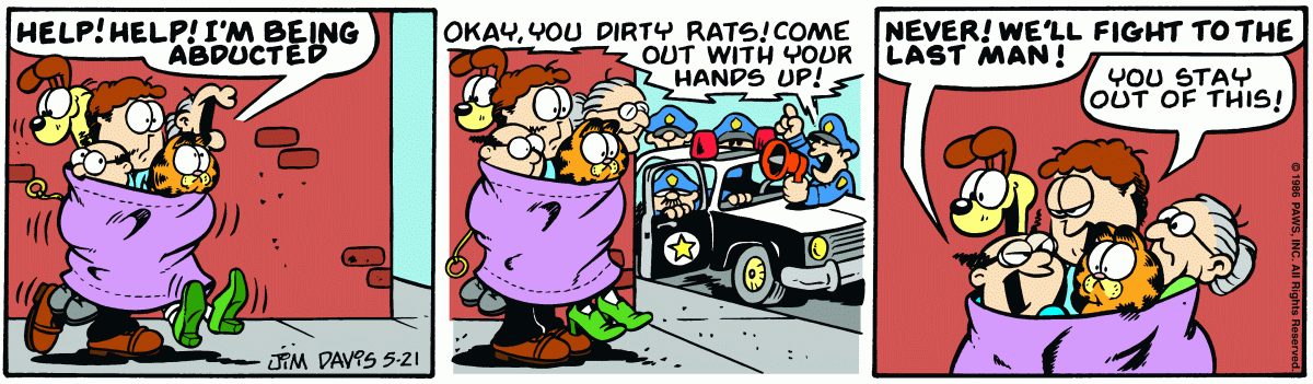Garfield, May 21, 1986
