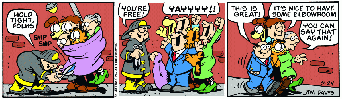 Garfield, May 24, 1986