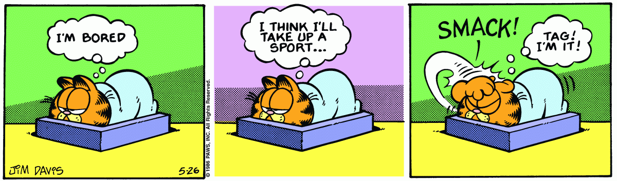 Garfield, May 26, 1986