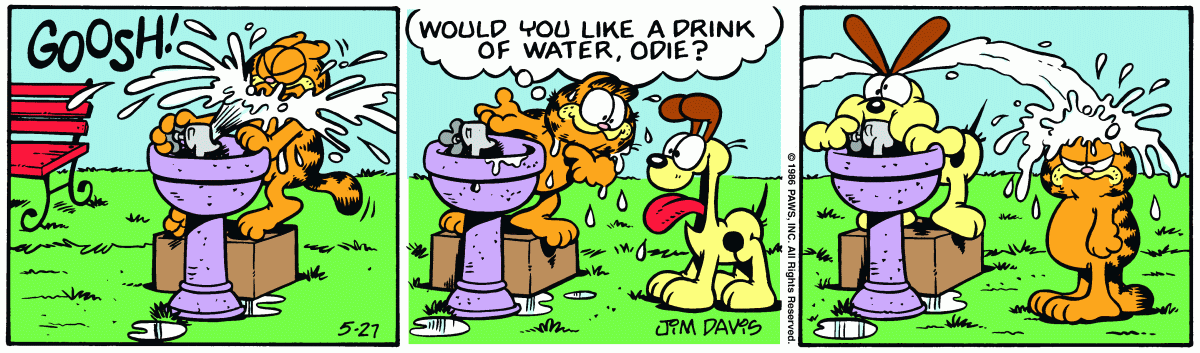 Garfield, May 27, 1986