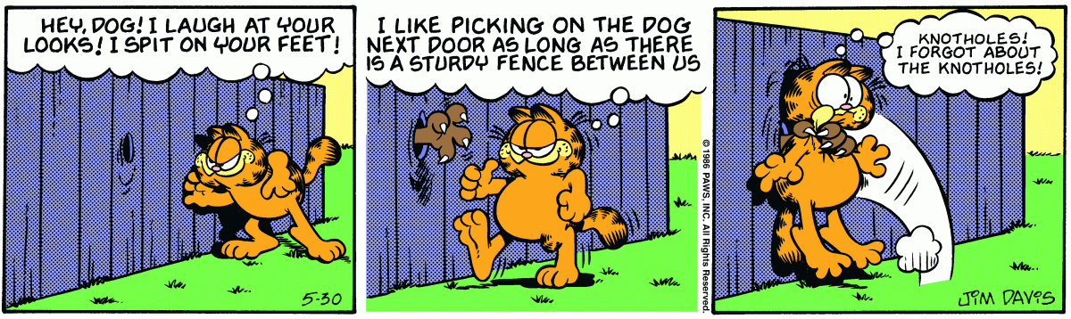 Garfield, May 30, 1986