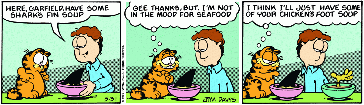 Garfield, May 31, 1986