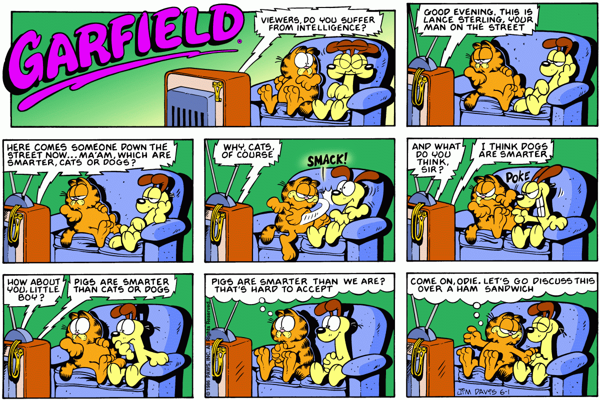Garfield, June 1, 1986