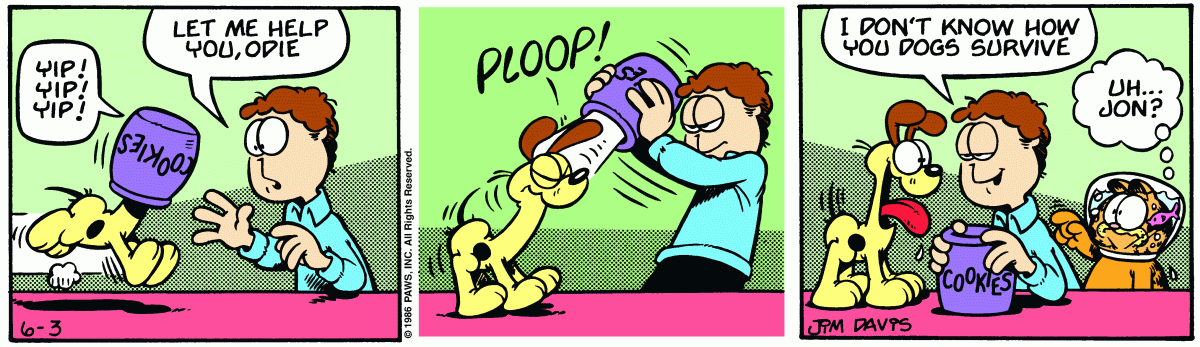 Garfield, June 3, 1986