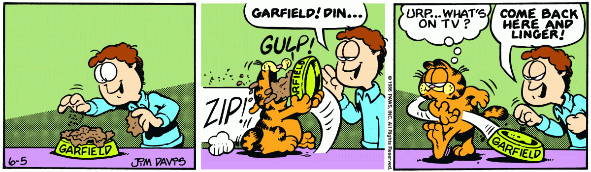 Garfield, June 5, 1986