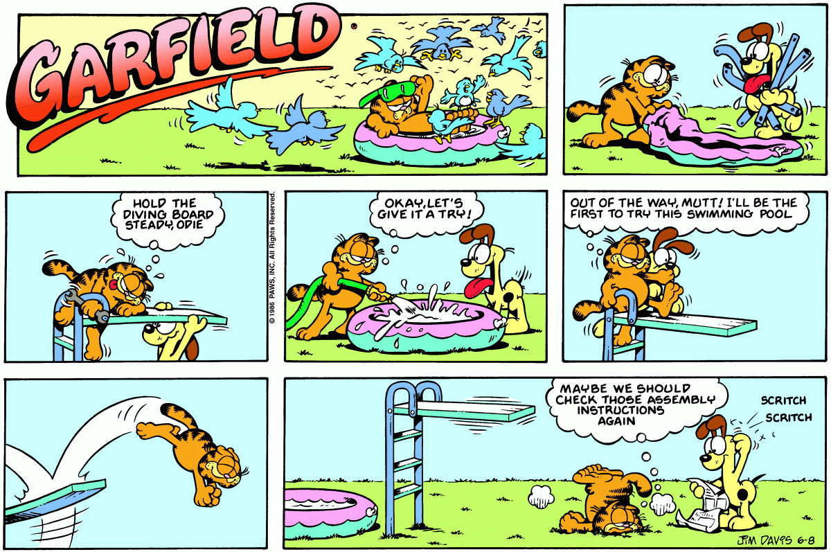 Garfield, June 8, 1986