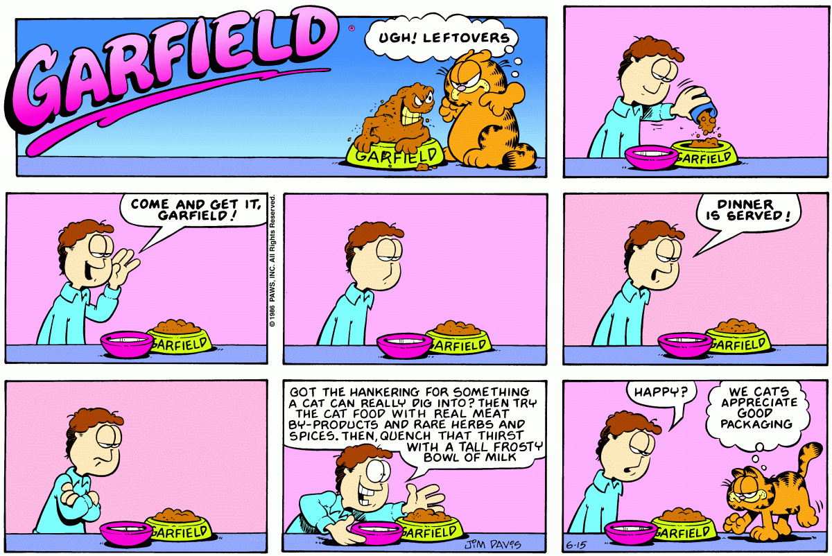 Garfield, June 15, 1986