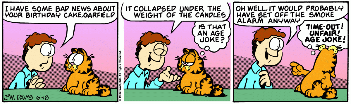 Garfield, June 18, 1986
