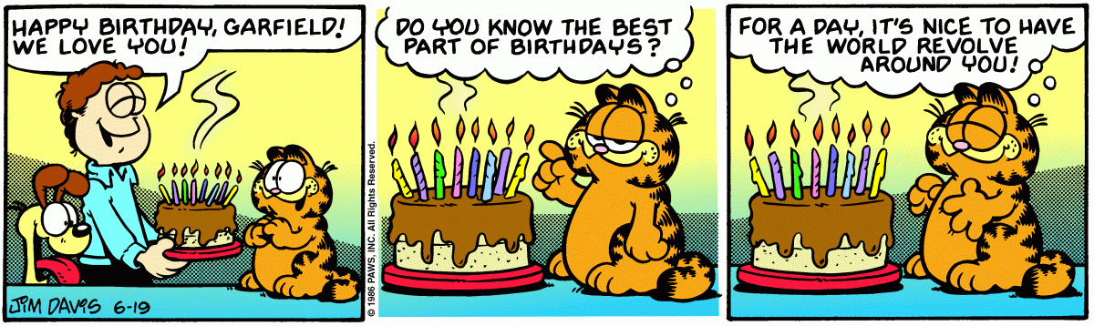 Garfield, June 19, 1986