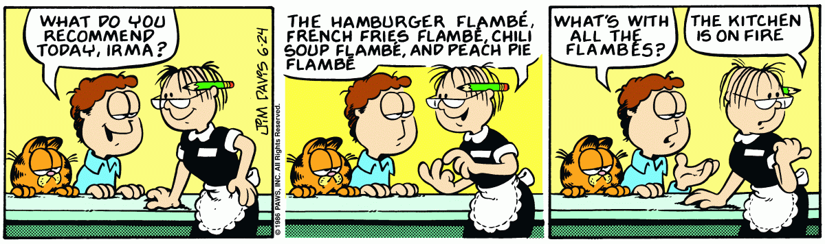 Garfield, June 24, 1986