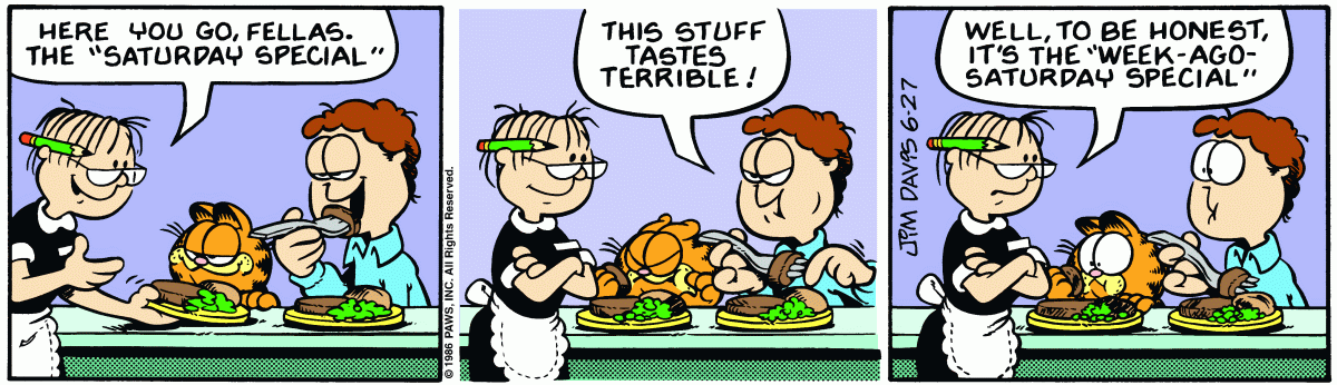 Garfield, June 27, 1986