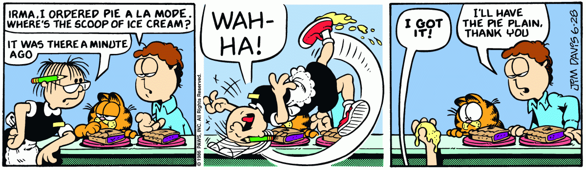 Garfield, June 28, 1986