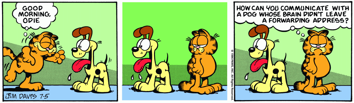 Garfield, July 5, 1986