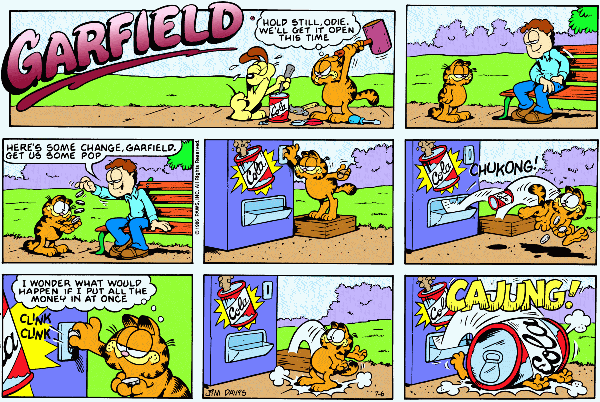 Garfield, July 6, 1986