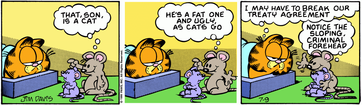 Garfield, July 9, 1986