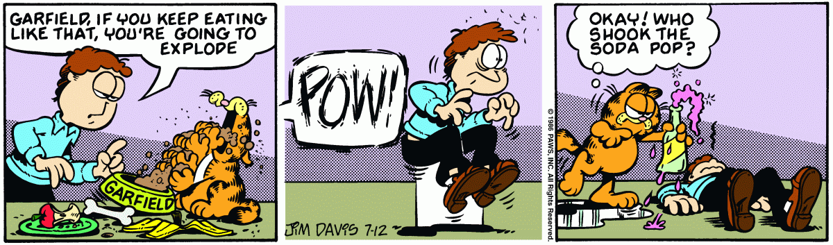 Garfield, July 12, 1986
