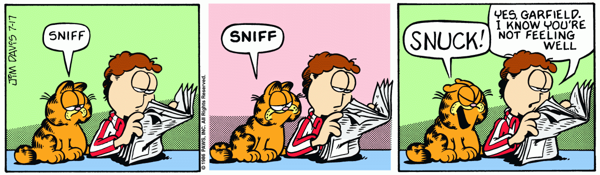 Garfield, July 17, 1986