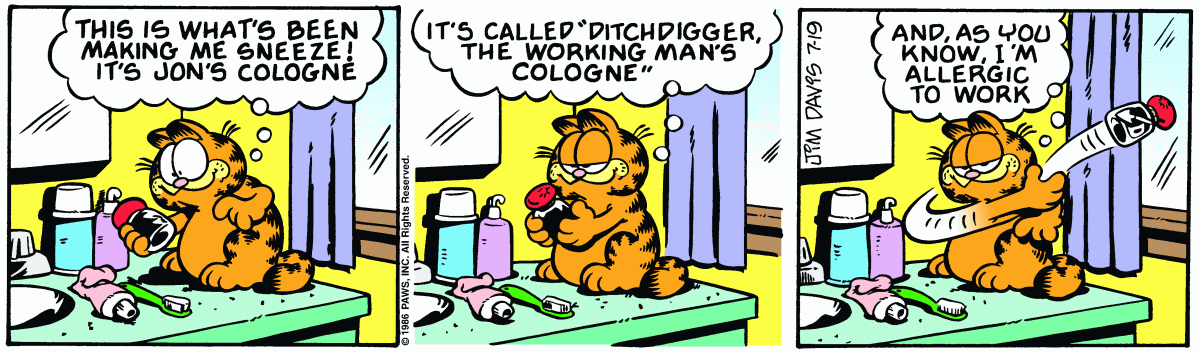 Garfield, July 19, 1986