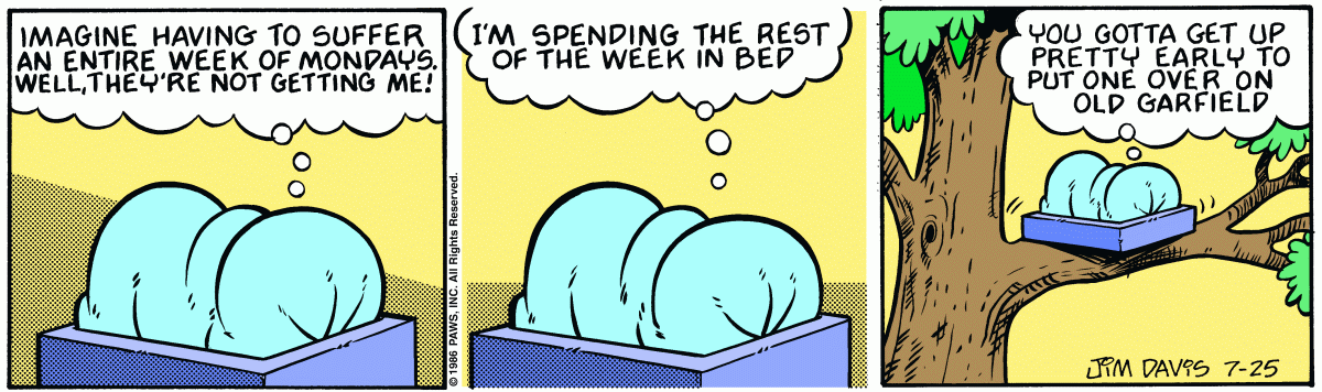Garfield, July 25, 1986