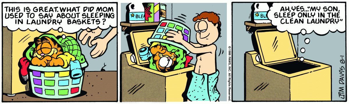 Garfield, August 1, 1986