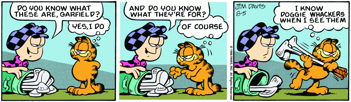 Garfield, August 5, 1986