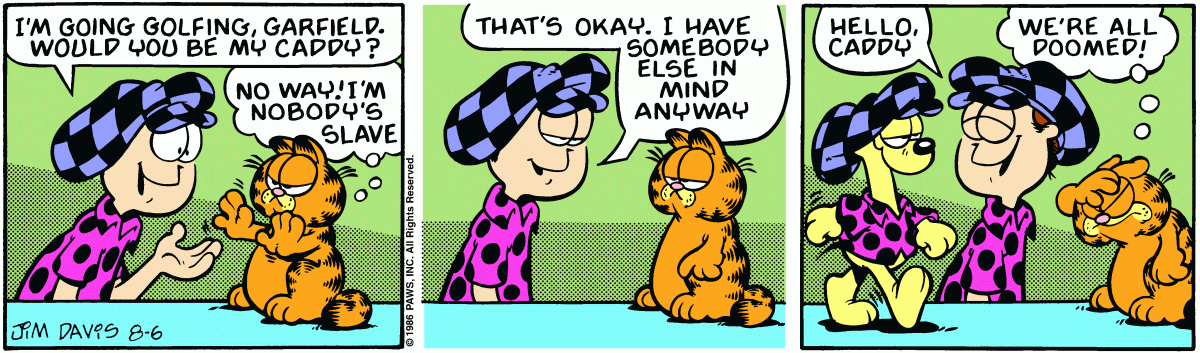 Garfield, August 6, 1986