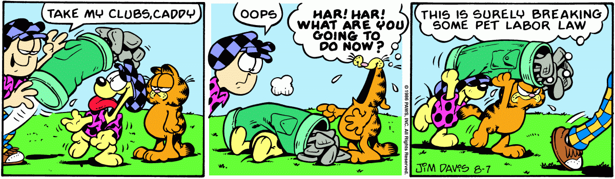 Garfield, August 7, 1986