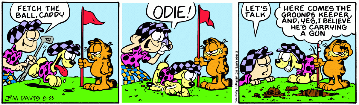 Garfield, August 8, 1986