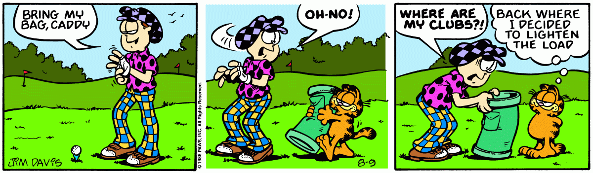 Garfield, August 9, 1986