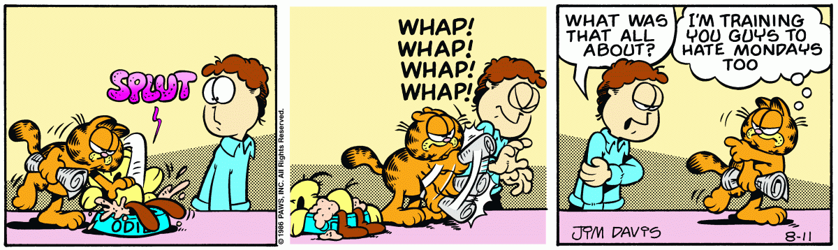 Garfield, August 11, 1986