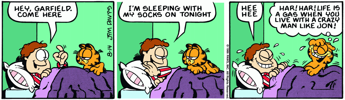 Garfield, August 14, 1986
