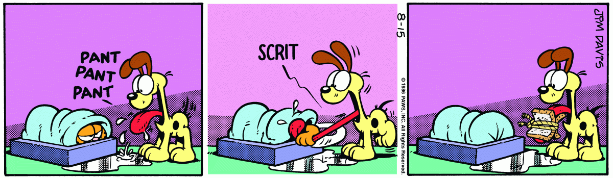 Garfield, August 15, 1986