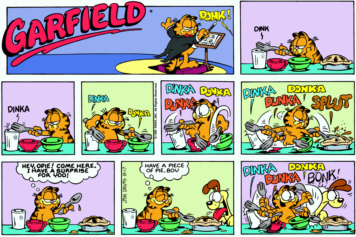 Garfield, August 17, 1986