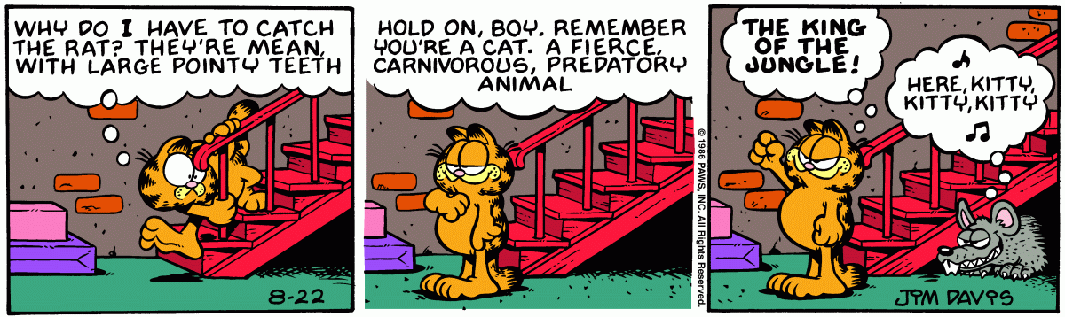 Garfield, August 22, 1986
