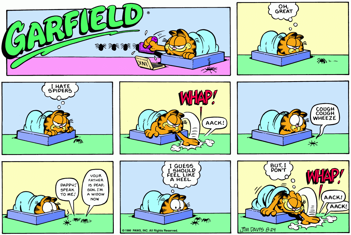 Garfield, August 24, 1986