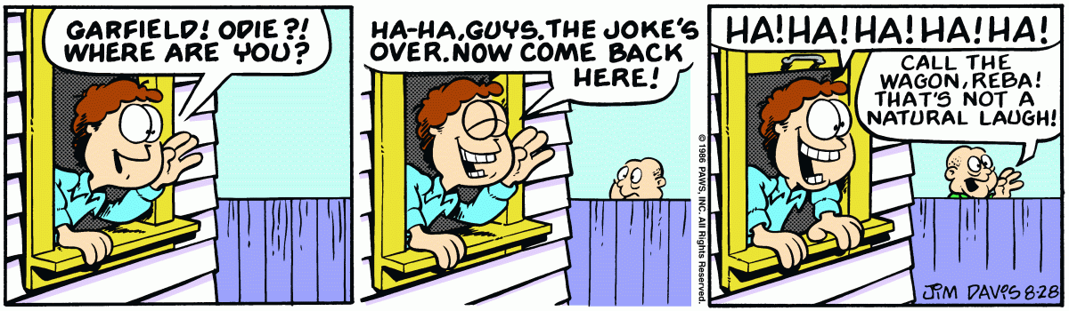 Garfield, August 28, 1986