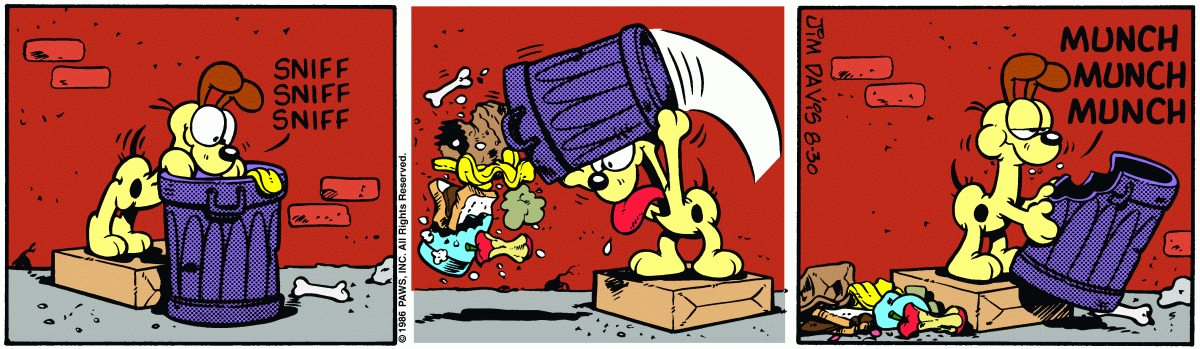 Garfield, August 30, 1986