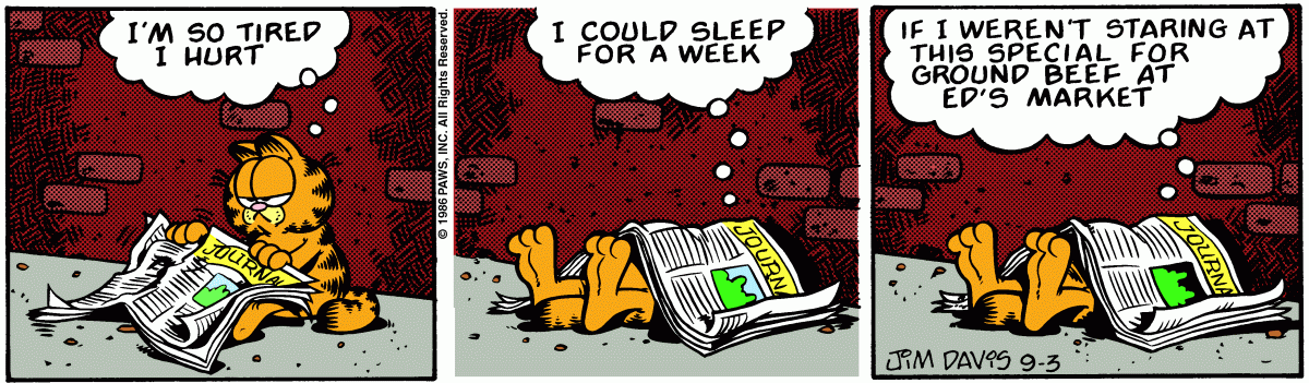 Garfield, September 3, 1986