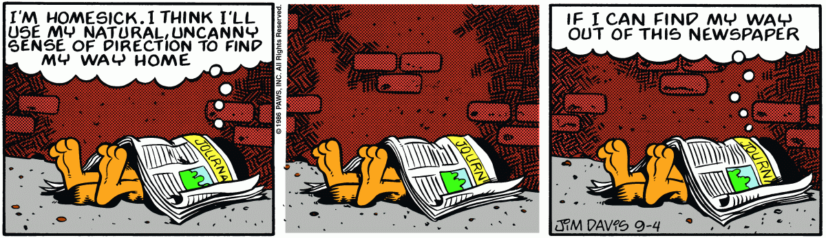 Garfield, September 4, 1986